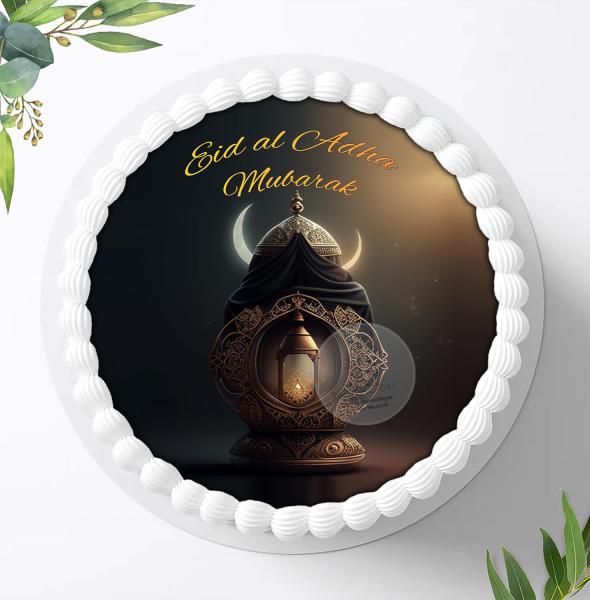 Eid al Adha Mubarak Tortenaufleger Ø 20cm, 1460z